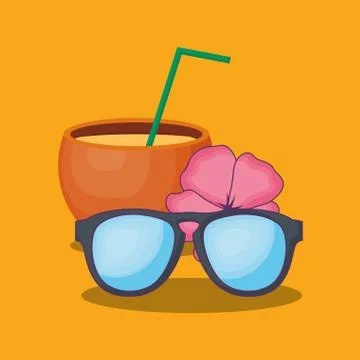 Summer time design Stock Illustration