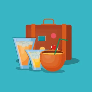 Summer time design Illustrazione stock