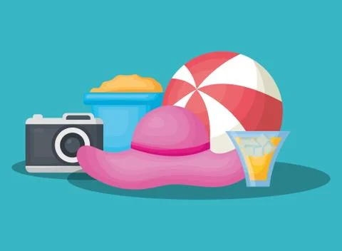 Summer time design Stock Illustration