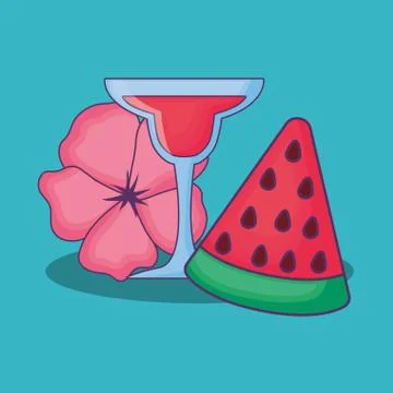 Summer time design Stock Illustration