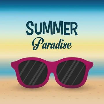 Summer time design. Vacation icon. Beach concept Stock Illustration