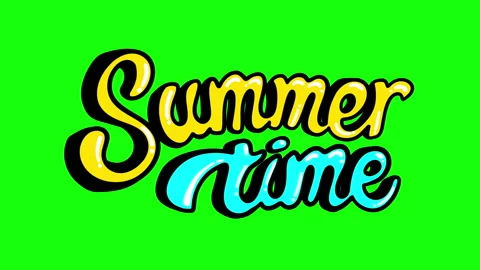 Summer Time Doodle Text 스톡 동영상 260235354