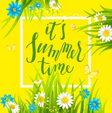 Summer time frame Stock Illustration