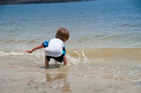 Summer time fun-toddler Stock Photos
