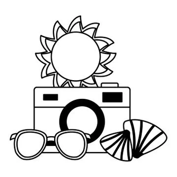 Summer time holiday Stock Illustration