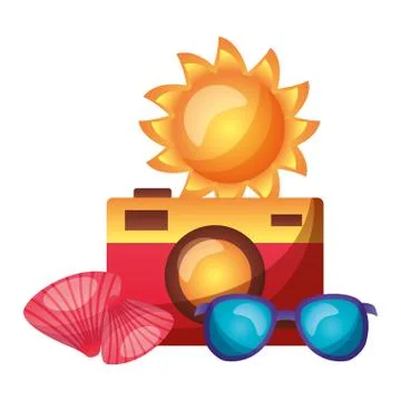 Summer time holiday Stock Illustration