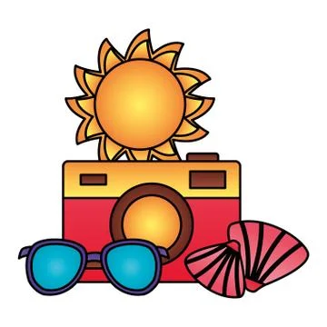 Summer time holiday Stock Illustration