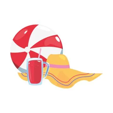 Summer time holiday vector illustratio イラスト素材