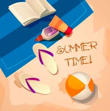 SUMMER TIME! Stock Illustration