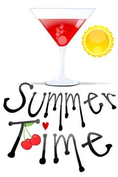 Summer time Illustrazione stock
