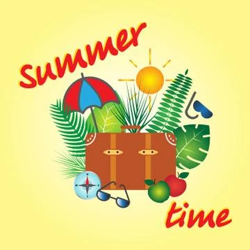 Summer time Stock Illustration