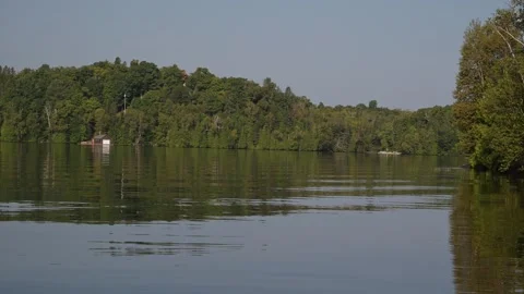 Summer time lake view Stock Footage 297792674