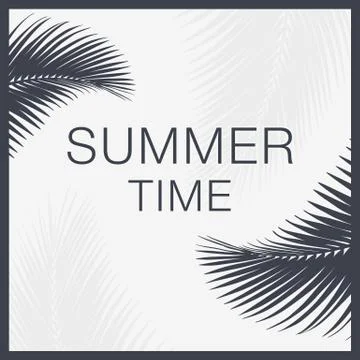 Summer Time Lettering Text Stock Illustration