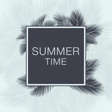 Summer Time Lettering Text Stock Illustration