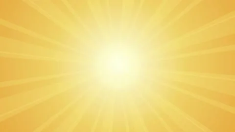 Summer time, orange background. Animated illustration. Rotating sunray  of a Stock Footage 170816999