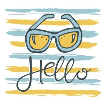 Summer time pattern Stock Illustration