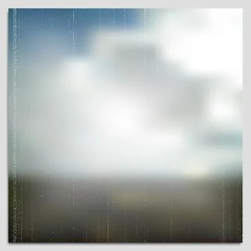 Summer time poster, vector web and mobile interface template. Blurred mesh Illustrazione stock