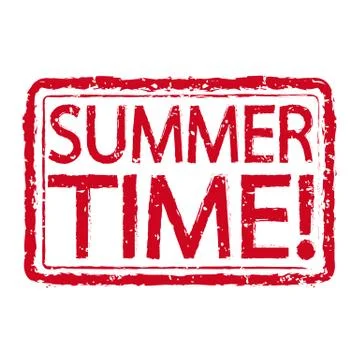 SUMMER TIME stamp text design Stock-Illustration