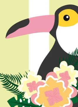 Summer time tropical Stockillustratie