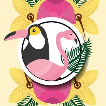 Summer time tropical Ilustración de archivo