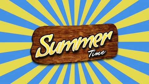 Summer Time with vertigo sun rays and wood Video stock 168818613