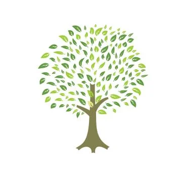 Summer tree vector Stock Illustration