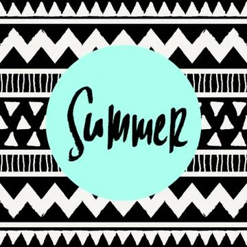 Summer Tribal Design Stock-Illustration