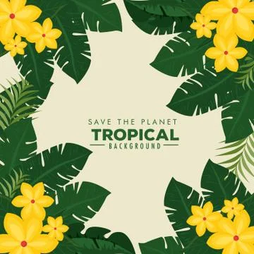 Summer tropical background 스톡 일러스트