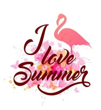 Summer tropical background Stock Illustration