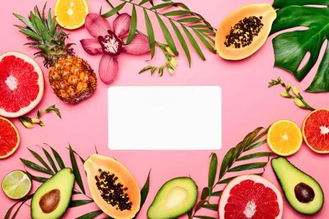 Summer tropical background Stock Photos