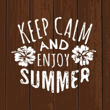 Summer typographic design Stock Illustration