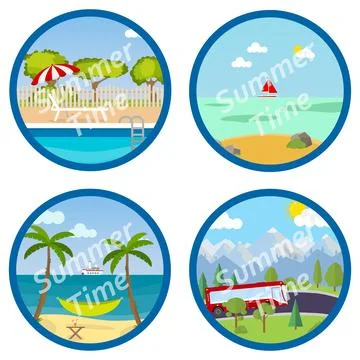 Summer typographical Ilustración de archivo