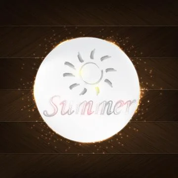 Summer typography Illustrazione stock