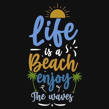  summer typography tshirt design  Stock Illustration