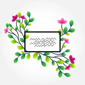 Summer unique floral pattern background banner. Can be used for embroidery, p Stock Illustration