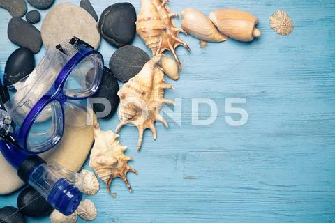Summer vacation background Stock Photos