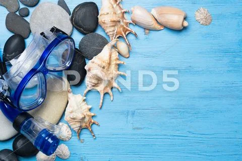 Summer vacation background Stock Photos