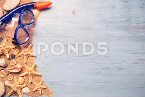 Summer vacation background Stock Photos