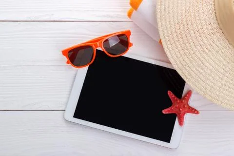 Summer vacation background Stock Photos