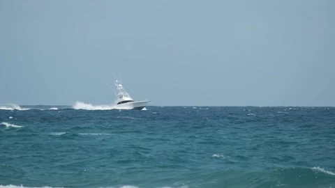 Summer Vacation Beach In Boynton Beach, Florida, USA. Stock Footage 139501124