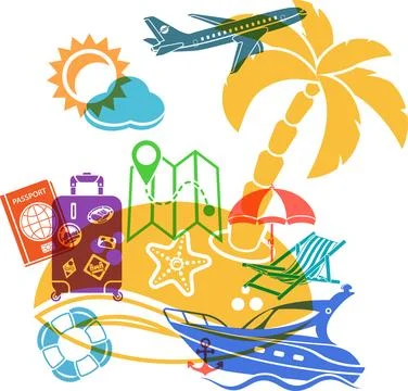 Summer Vacation Concept イラスト素材