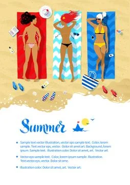 Summer vacation design Stock Illustration
