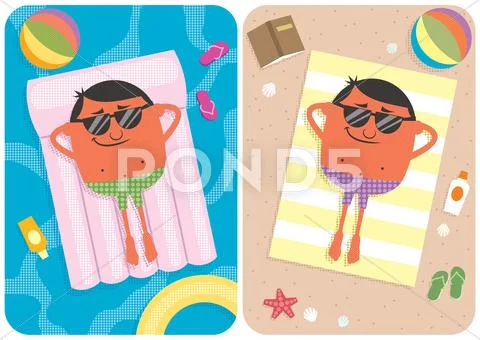 Summer Vacation Stock Illustration