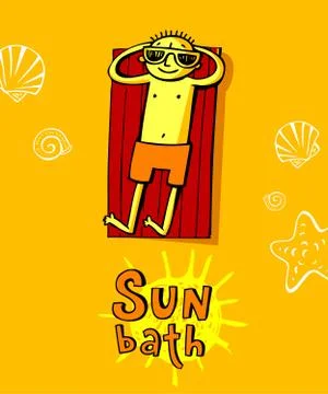 Summer vacation Illustrazione stock