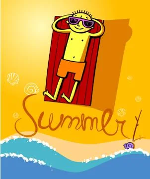 Summer vacation Stock Illustration