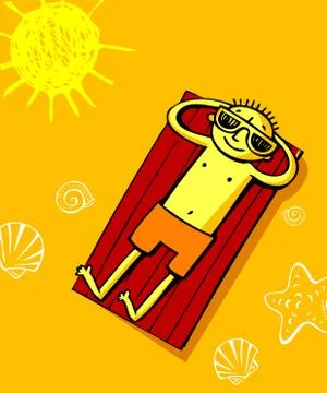 Summer vacation Stock Illustration