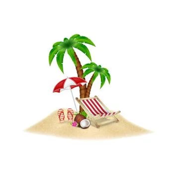 Summer vacation Illustrazione stock