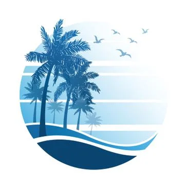 Summer vacation Illustrazione stock