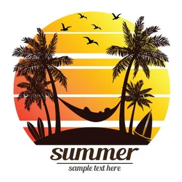 Summer vacation Stock Illustration