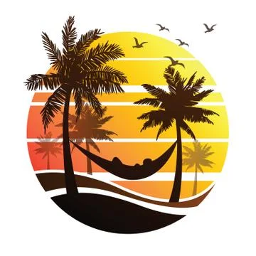 Summer vacation Illustrazione stock